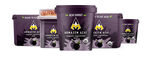 five products made of acai
